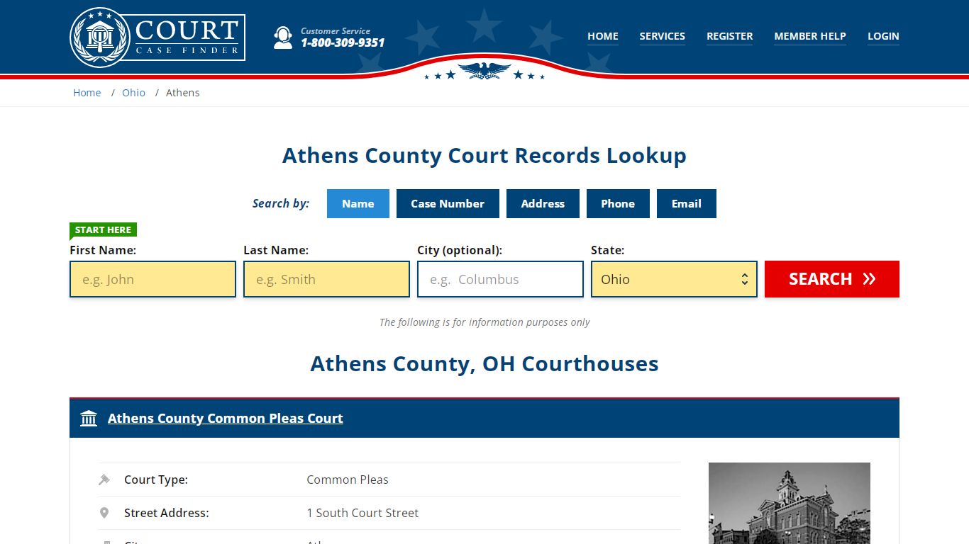 Athens County Court Records | OH Case Lookup